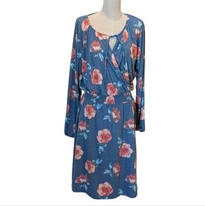LuLaRoe Jody Dress - Peasant Floral BOHO Vintage/Retro Influence Soft Girl